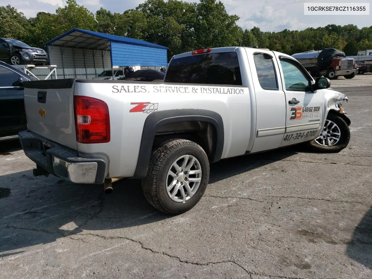 2012 Chevrolet Silverado K1500 Lt VIN: 1GCRKSE78CZ116355 Lot: 71991484