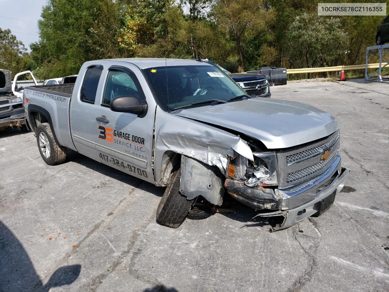 2012 Chevrolet Silverado K1500 Lt VIN: 1GCRKSE78CZ116355 Lot: 71991484