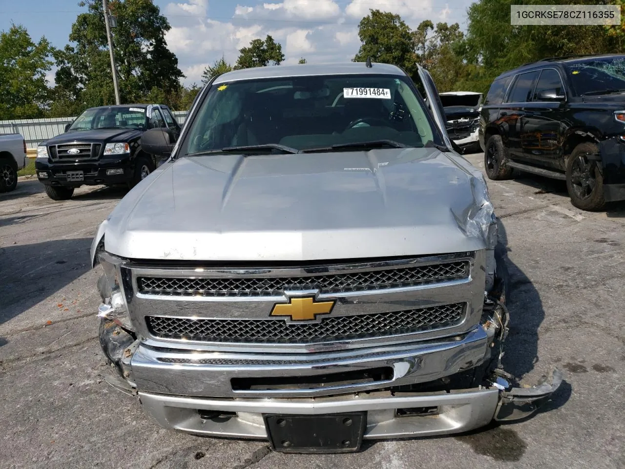 2012 Chevrolet Silverado K1500 Lt VIN: 1GCRKSE78CZ116355 Lot: 71991484