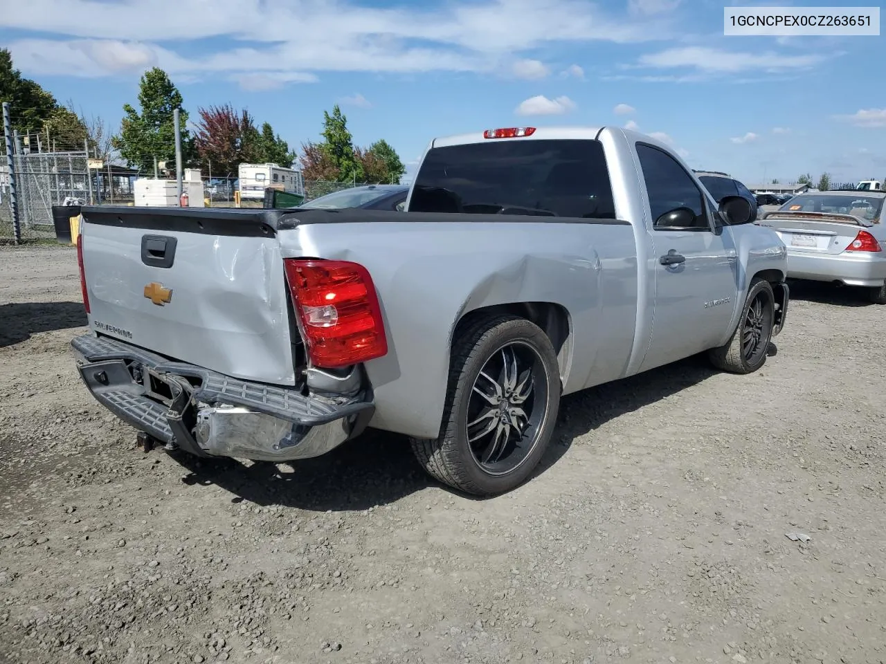 2012 Chevrolet Silverado C1500 VIN: 1GCNCPEX0CZ263651 Lot: 72004114