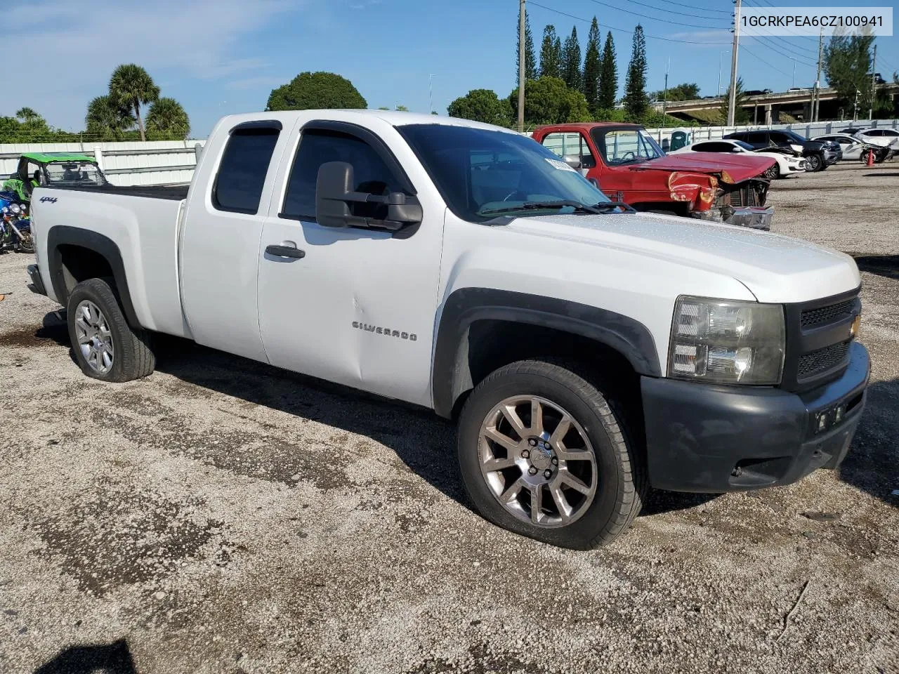 2012 Chevrolet Silverado K1500 VIN: 1GCRKPEA6CZ100941 Lot: 72133724