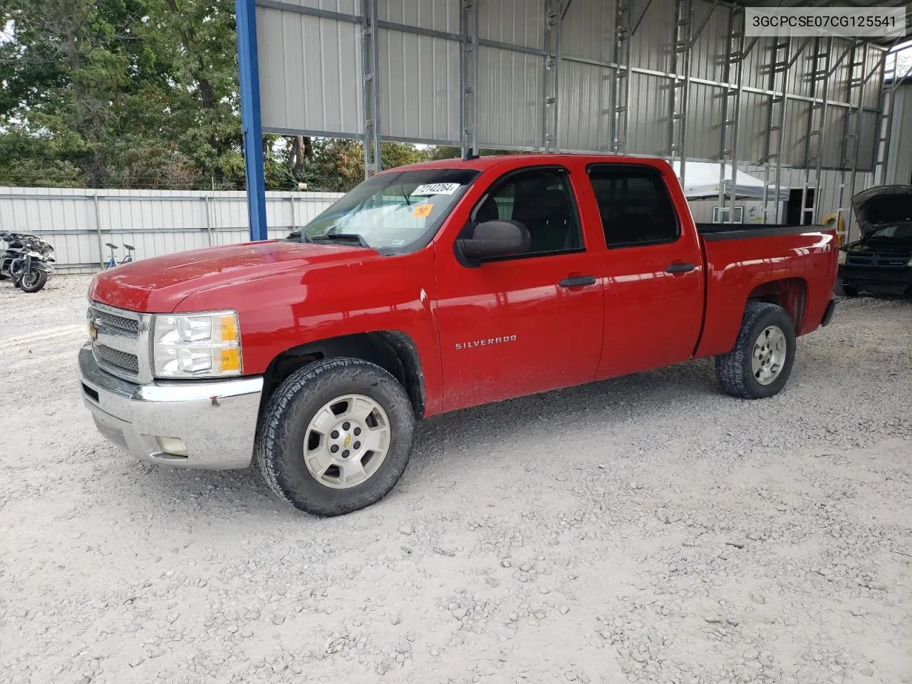 2012 Chevrolet Silverado C1500 Lt VIN: 3GCPCSE07CG125541 Lot: 72142264