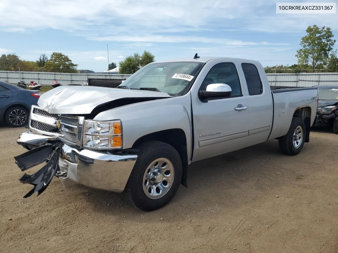 2012 Chevrolet Silverado K1500 Ls VIN: 1GCRKREAXCZ331367 Lot: 72149644