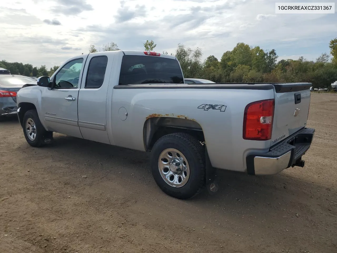 2012 Chevrolet Silverado K1500 Ls VIN: 1GCRKREAXCZ331367 Lot: 72149644