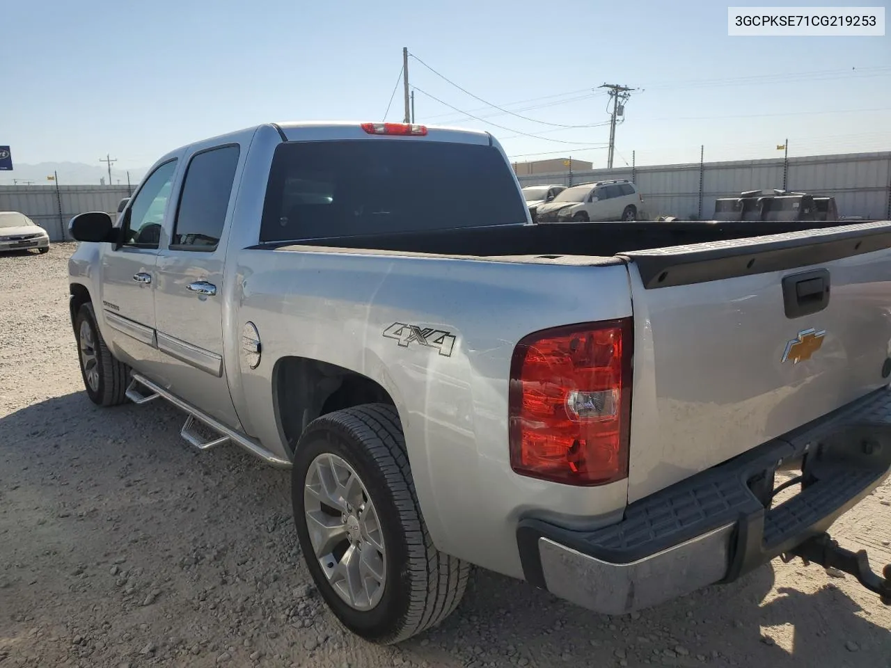 2012 Chevrolet Silverado K1500 Lt VIN: 3GCPKSE71CG219253 Lot: 72365814