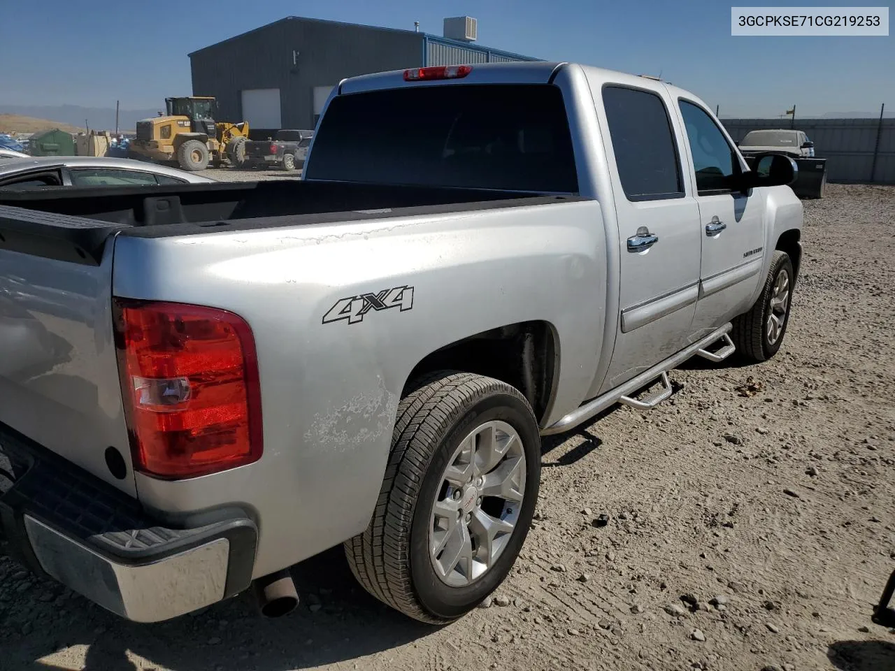 2012 Chevrolet Silverado K1500 Lt VIN: 3GCPKSE71CG219253 Lot: 72365814