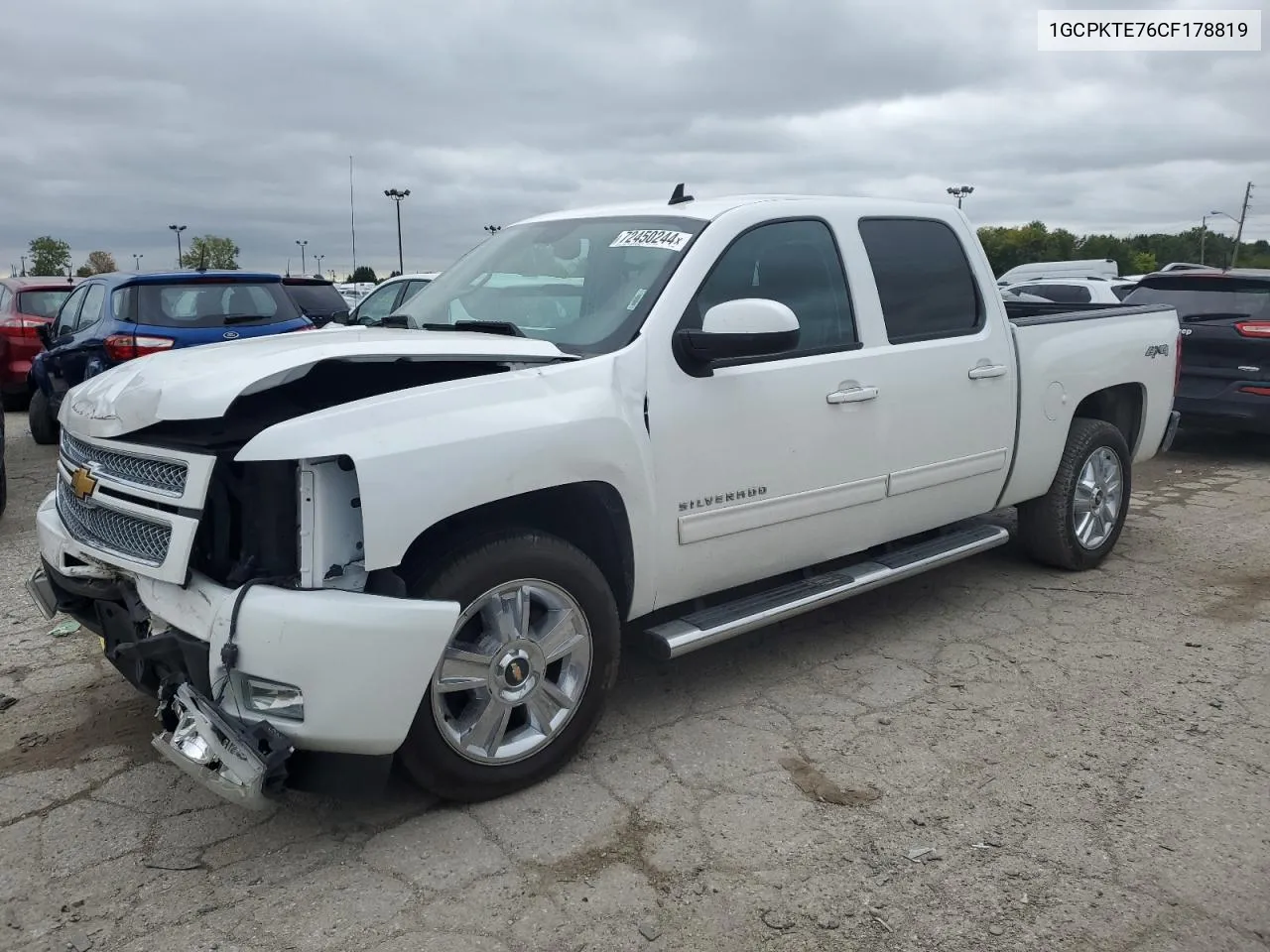 2012 Chevrolet Silverado K1500 Ltz VIN: 1GCPKTE76CF178819 Lot: 72450244