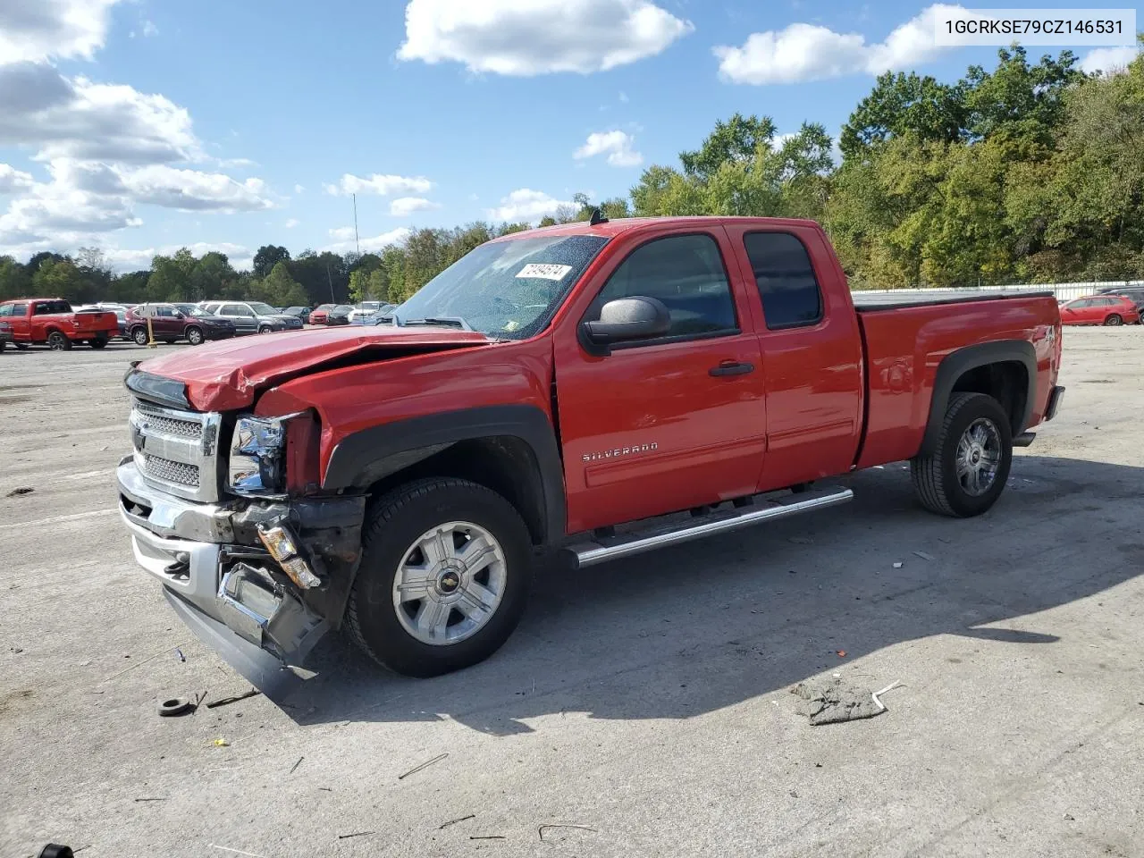 2012 Chevrolet Silverado K1500 Lt VIN: 1GCRKSE79CZ146531 Lot: 72494574