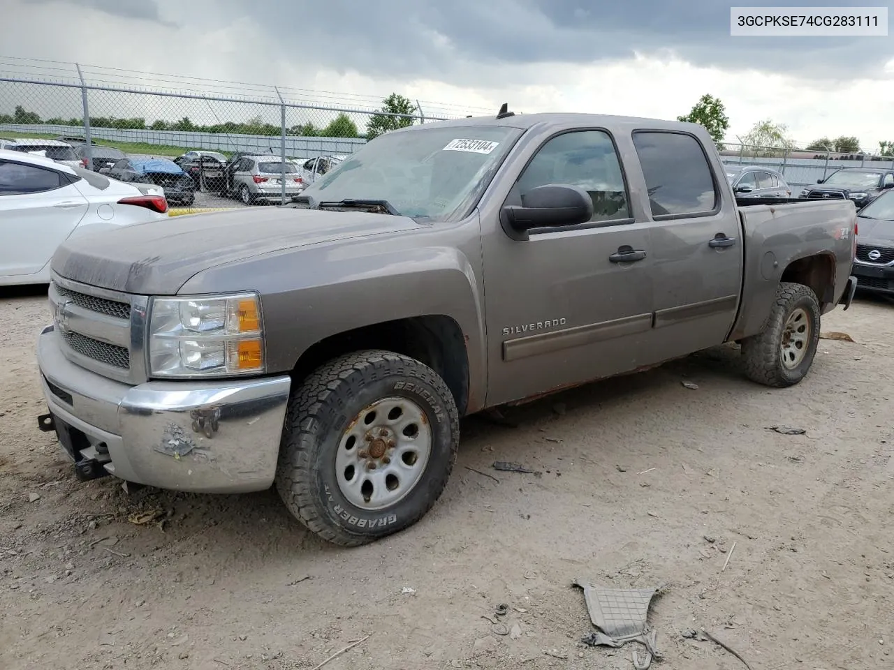 3GCPKSE74CG283111 2012 Chevrolet Silverado K1500 Lt