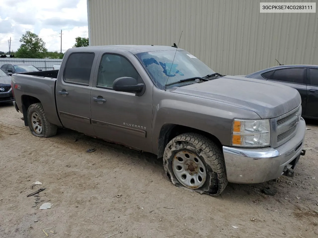 2012 Chevrolet Silverado K1500 Lt VIN: 3GCPKSE74CG283111 Lot: 72533104