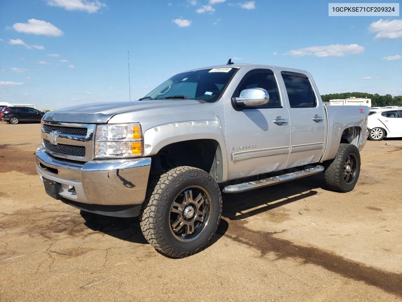 2012 Chevrolet Silverado K1500 Lt VIN: 1GCPKSE71CF209324 Lot: 72552334