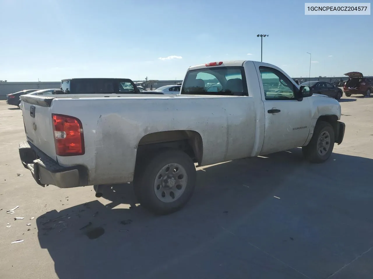 2012 Chevrolet Silverado C1500 VIN: 1GCNCPEA0CZ204577 Lot: 72756554