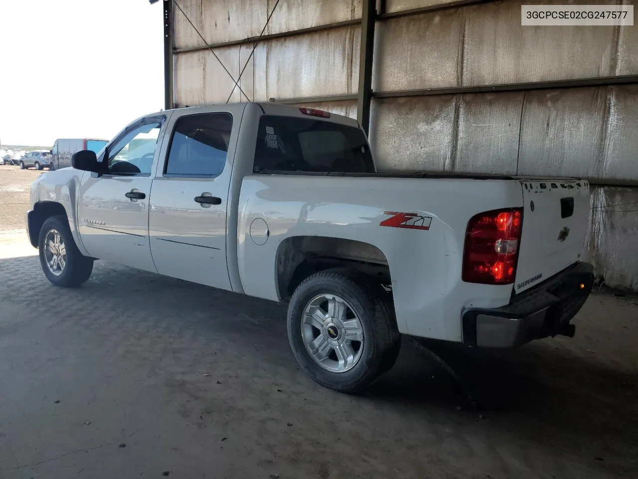 2012 Chevrolet Silverado C1500 Lt VIN: 3GCPCSE02CG247577 Lot: 72858094