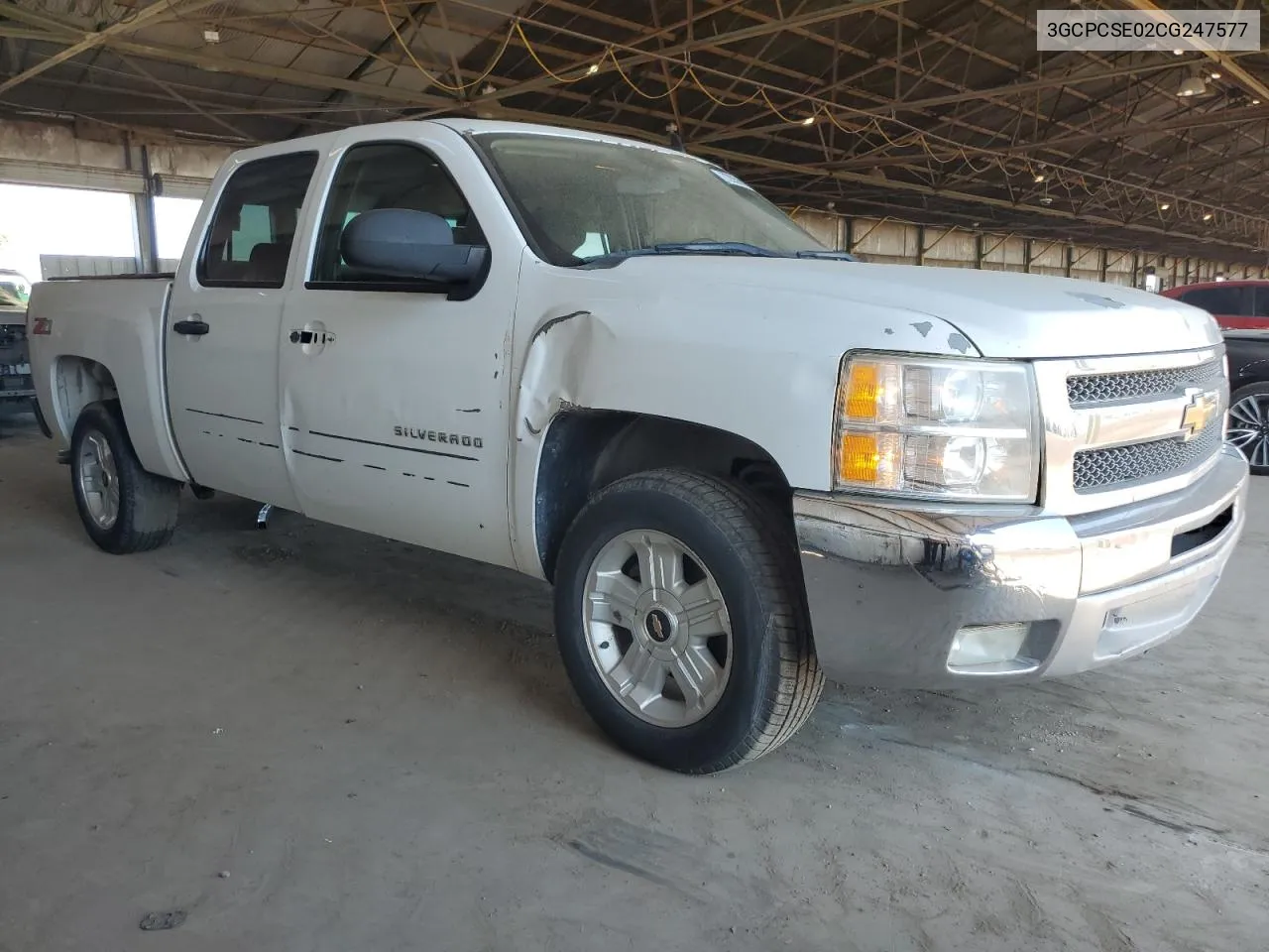 2012 Chevrolet Silverado C1500 Lt VIN: 3GCPCSE02CG247577 Lot: 72858094