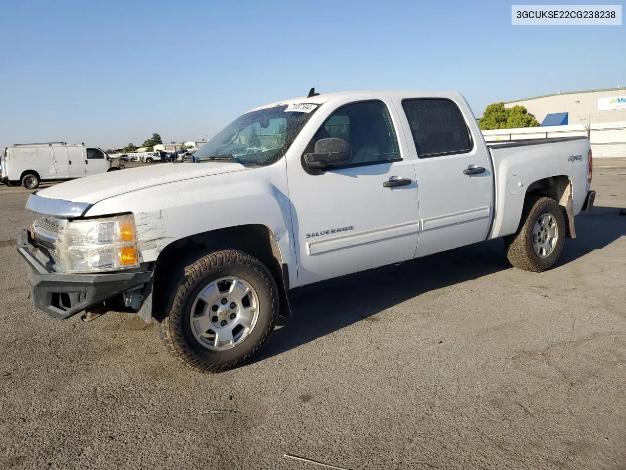 2012 Chevrolet Silverado K1500 Lt VIN: 3GCUKSE22CG238238 Lot: 73007394