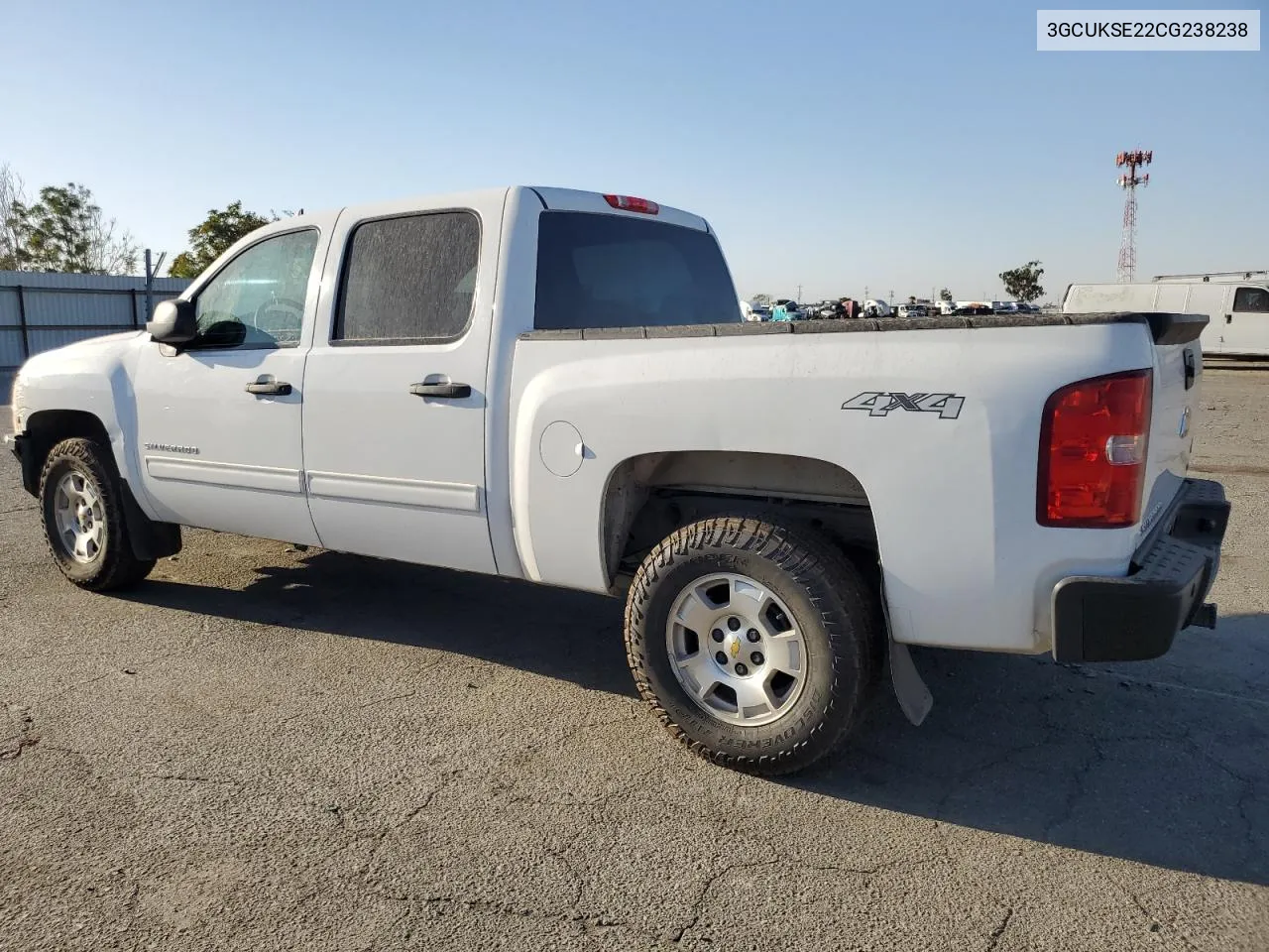 2012 Chevrolet Silverado K1500 Lt VIN: 3GCUKSE22CG238238 Lot: 73007394