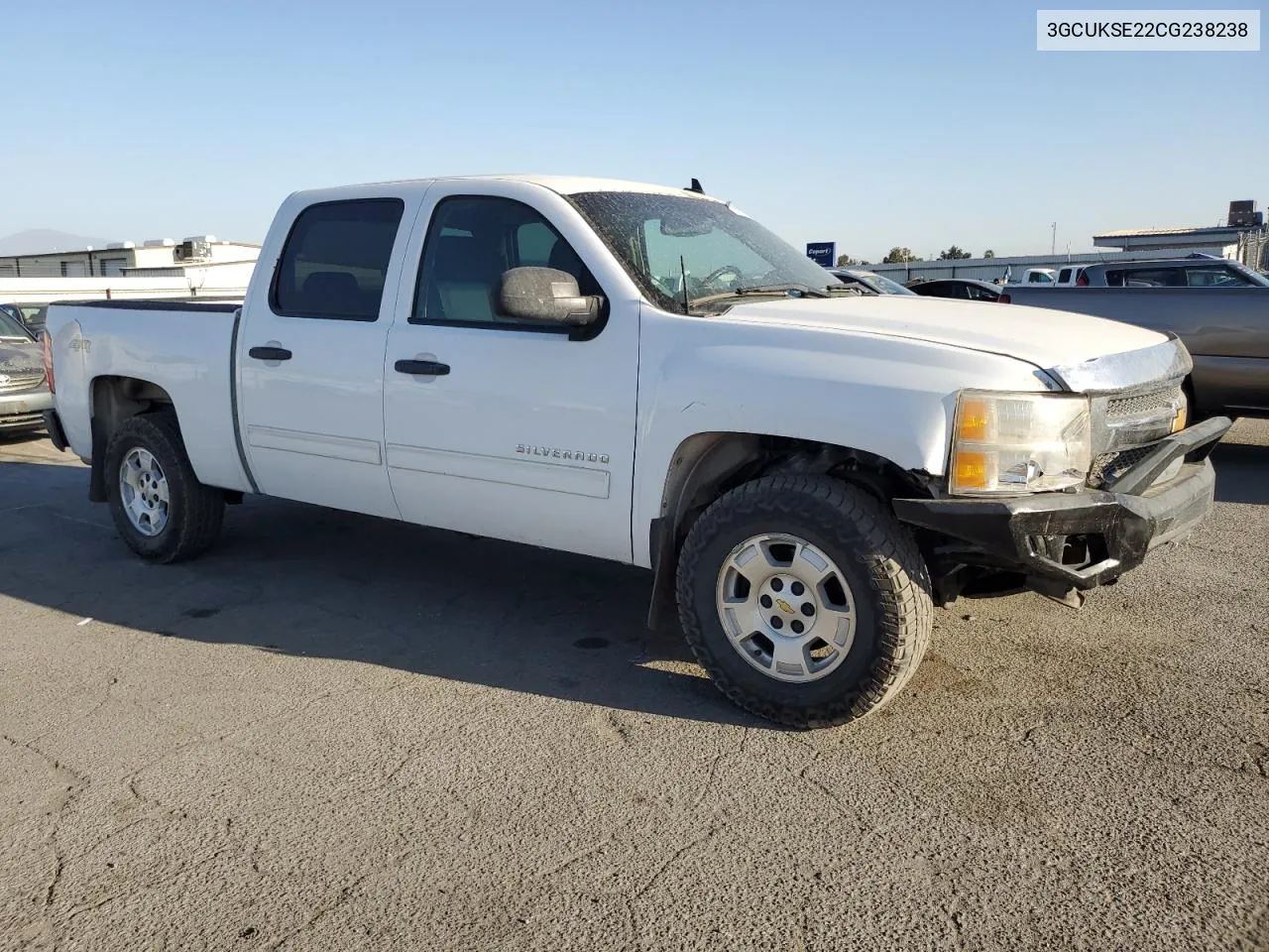 2012 Chevrolet Silverado K1500 Lt VIN: 3GCUKSE22CG238238 Lot: 73007394