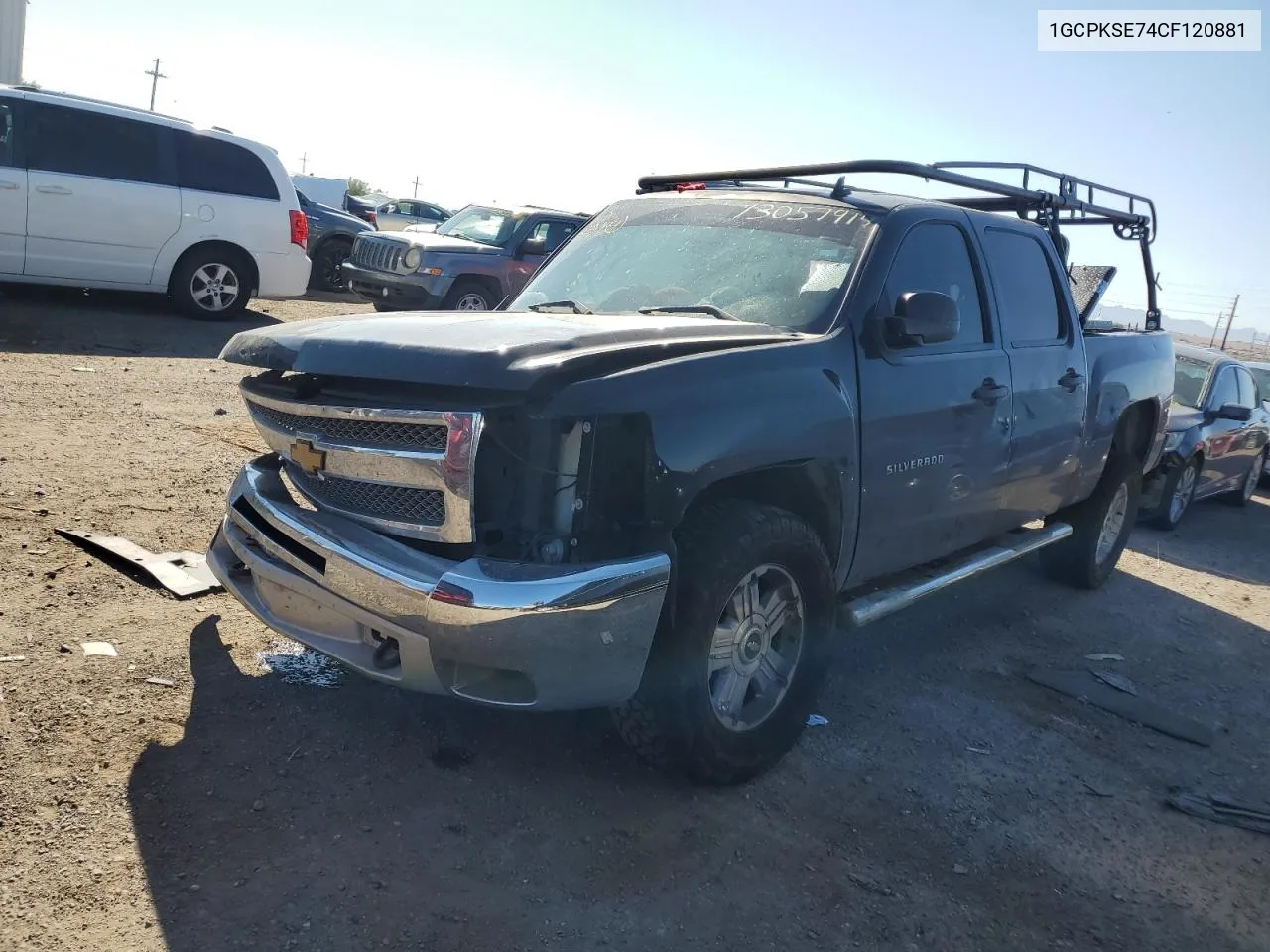 2012 Chevrolet Silverado K1500 Lt VIN: 1GCPKSE74CF120881 Lot: 73057914