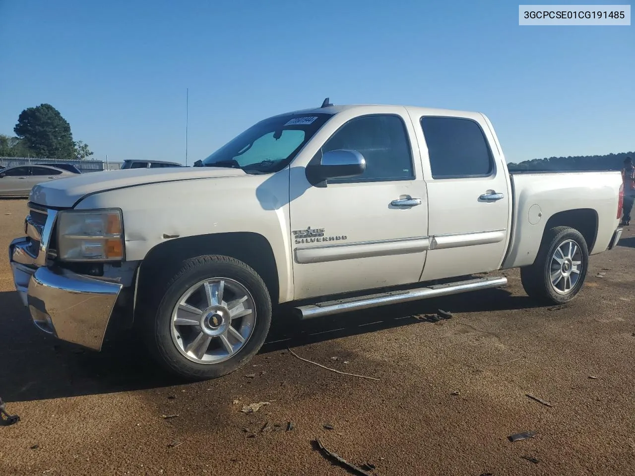 2012 Chevrolet Silverado C1500 Lt VIN: 3GCPCSE01CG191485 Lot: 73501944