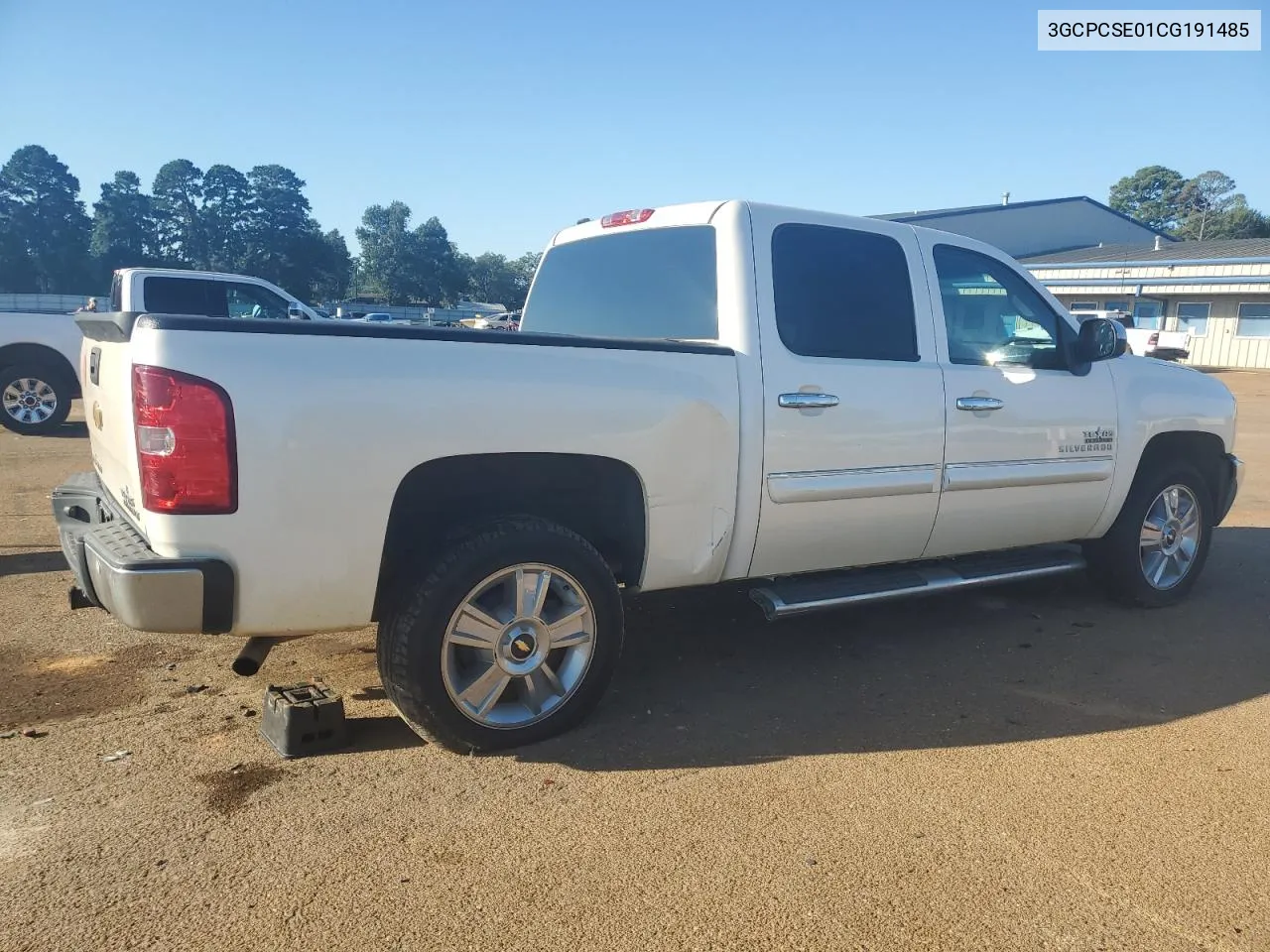 2012 Chevrolet Silverado C1500 Lt VIN: 3GCPCSE01CG191485 Lot: 73501944