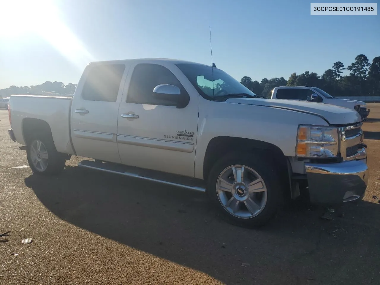 2012 Chevrolet Silverado C1500 Lt VIN: 3GCPCSE01CG191485 Lot: 73501944