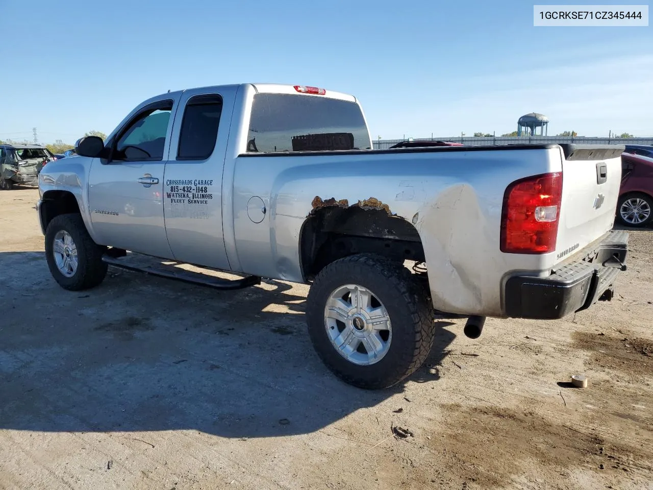 2012 Chevrolet Silverado K1500 Lt VIN: 1GCRKSE71CZ345444 Lot: 73566394