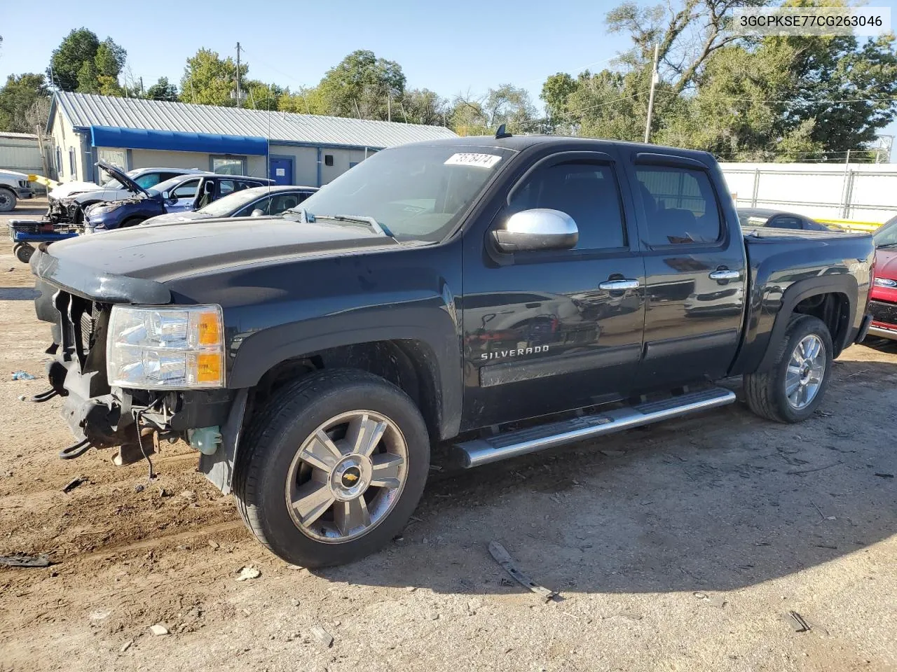 2012 Chevrolet Silverado K1500 Lt VIN: 3GCPKSE77CG263046 Lot: 73578474