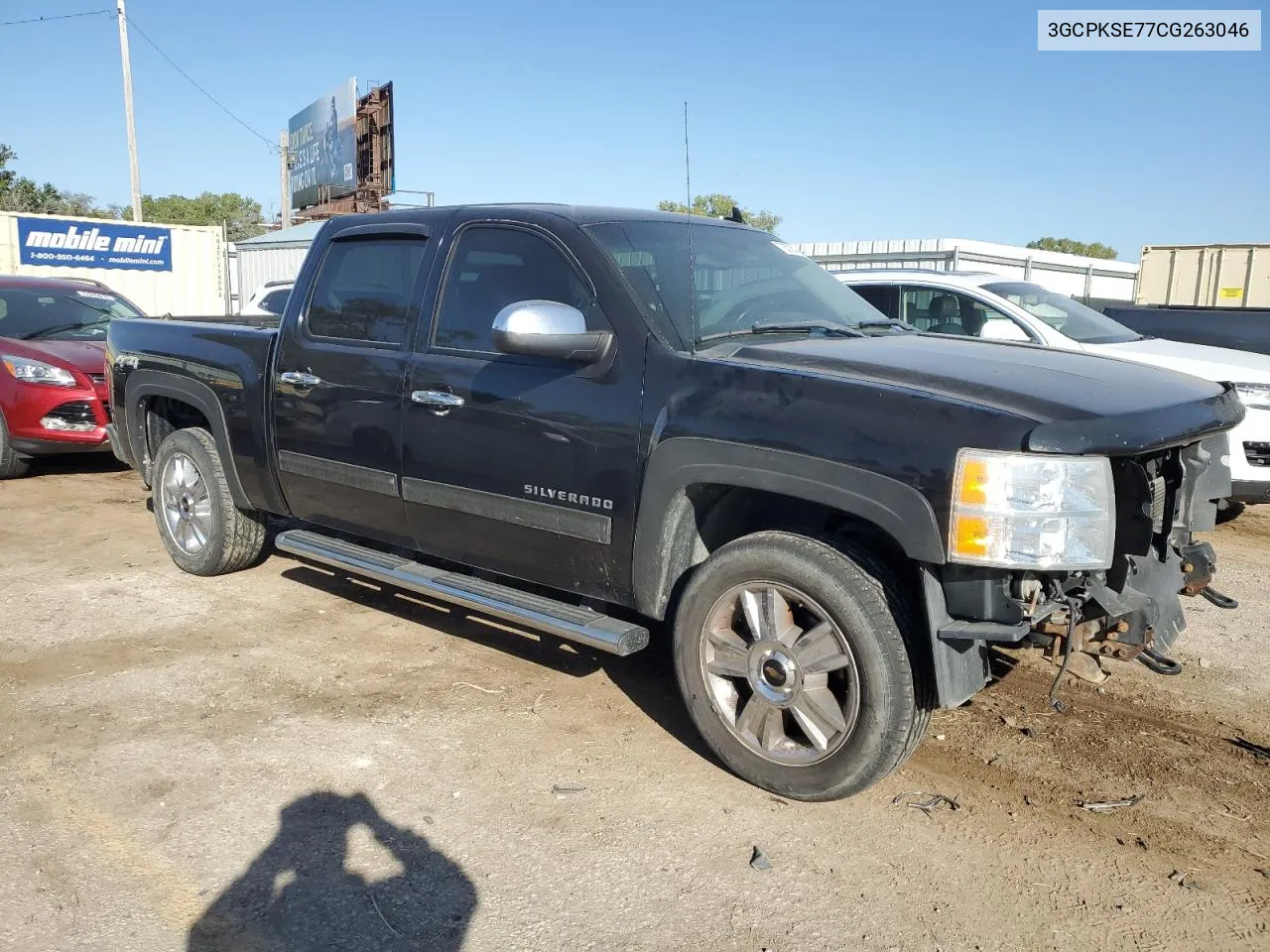 2012 Chevrolet Silverado K1500 Lt VIN: 3GCPKSE77CG263046 Lot: 73578474