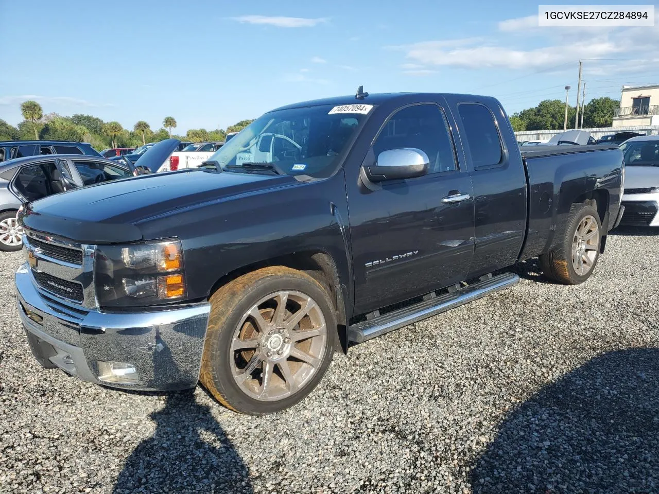 2012 Chevrolet Silverado K1500 Lt VIN: 1GCVKSE27CZ284894 Lot: 74057094