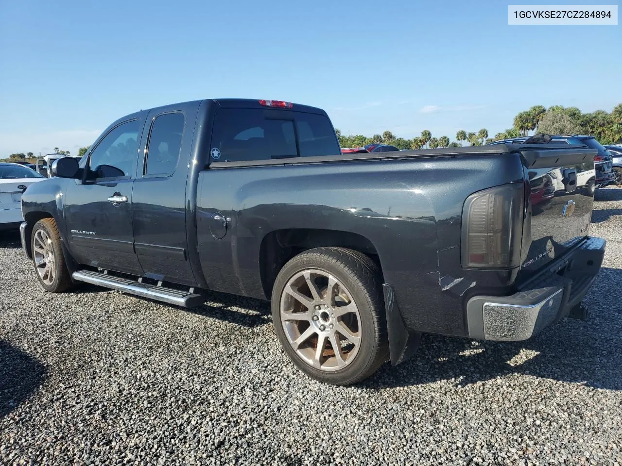 2012 Chevrolet Silverado K1500 Lt VIN: 1GCVKSE27CZ284894 Lot: 74057094