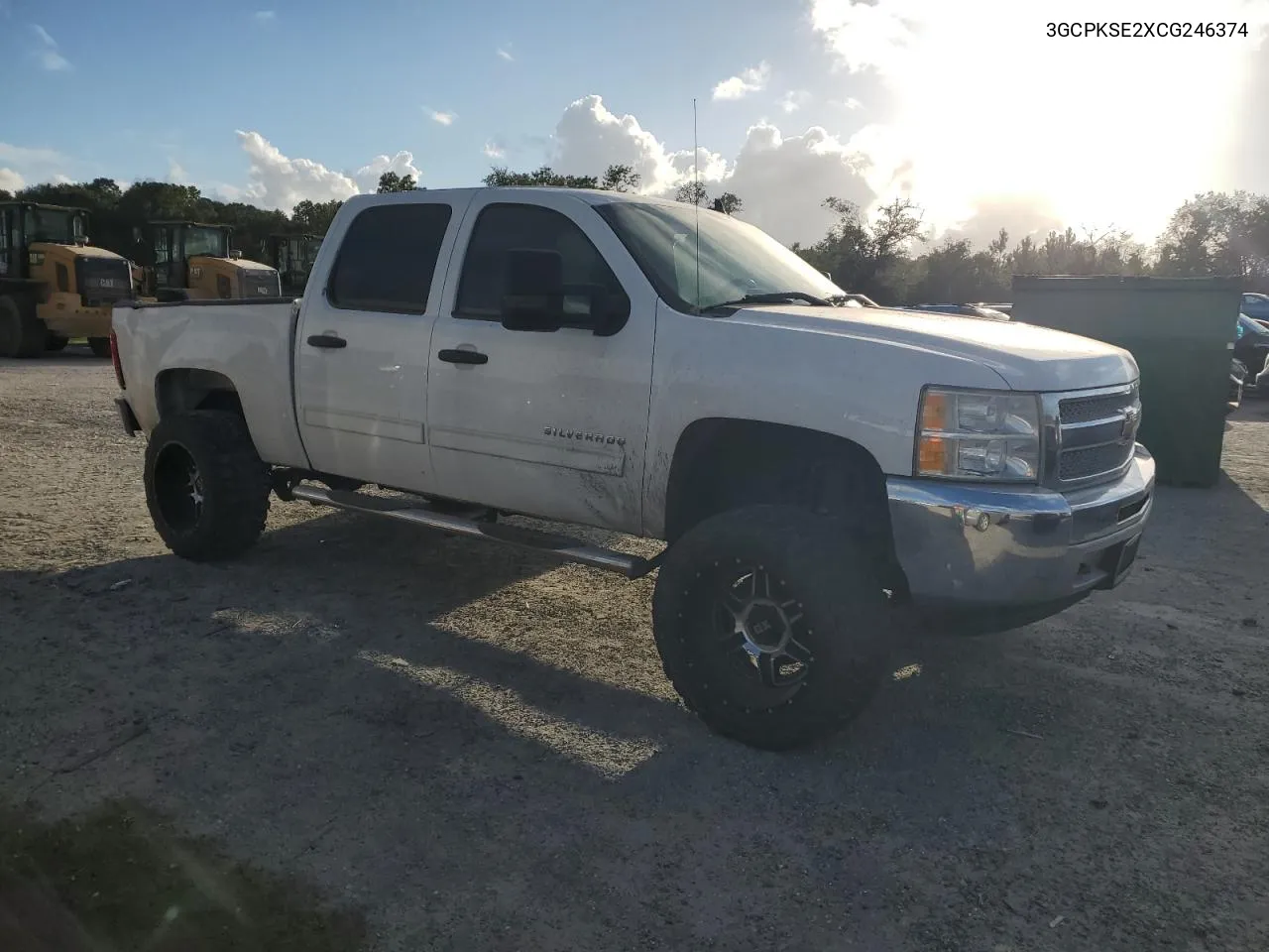 2012 Chevrolet Silverado K1500 Lt VIN: 3GCPKSE2XCG246374 Lot: 74093654