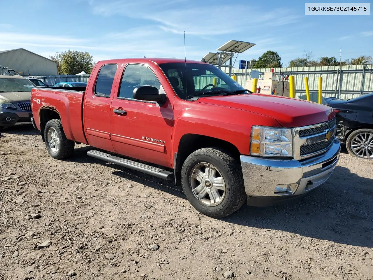 2012 Chevrolet Silverado K1500 Lt VIN: 1GCRKSE73CZ145715 Lot: 74190484