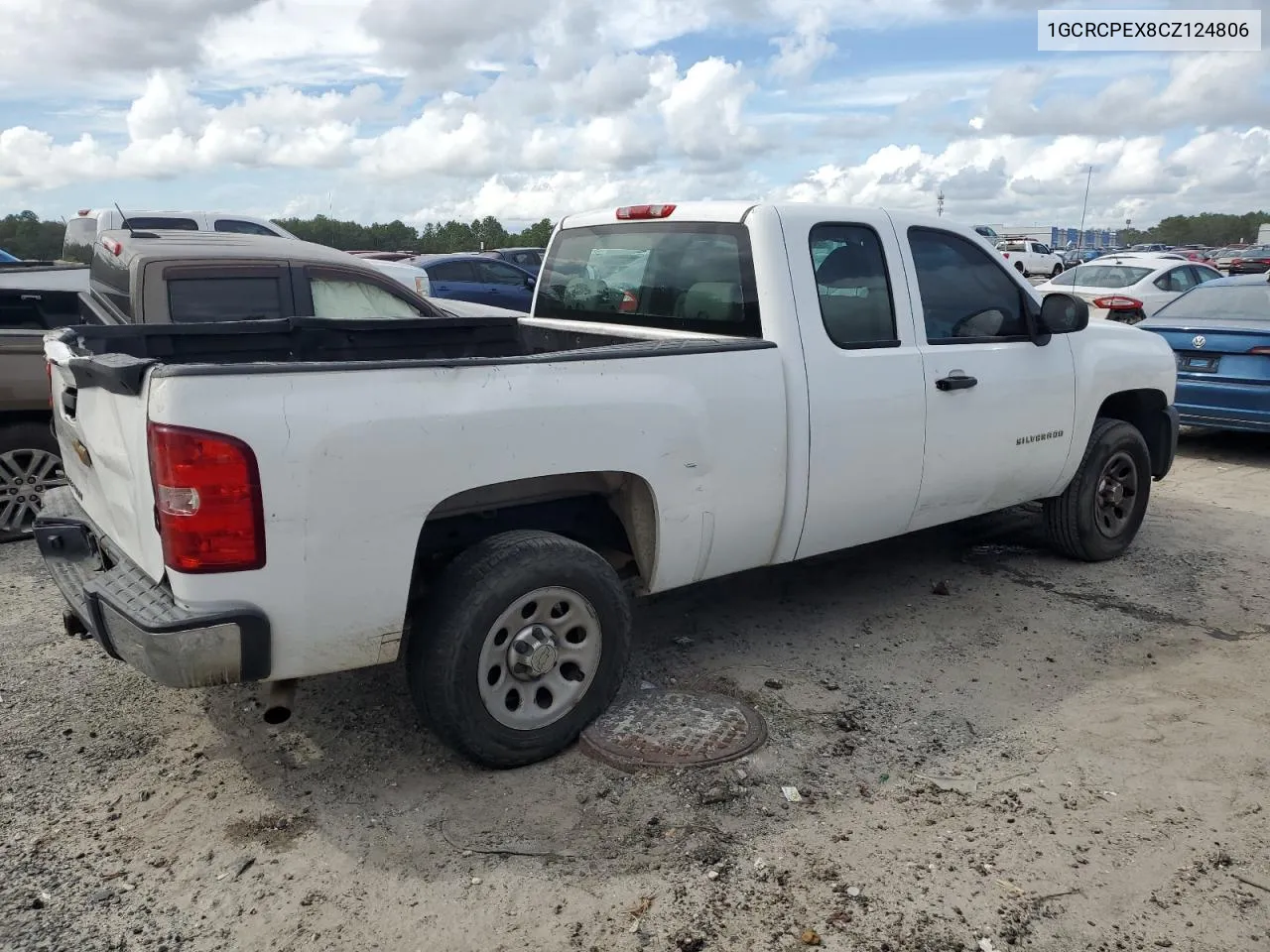 1GCRCPEX8CZ124806 2012 Chevrolet Silverado C1500