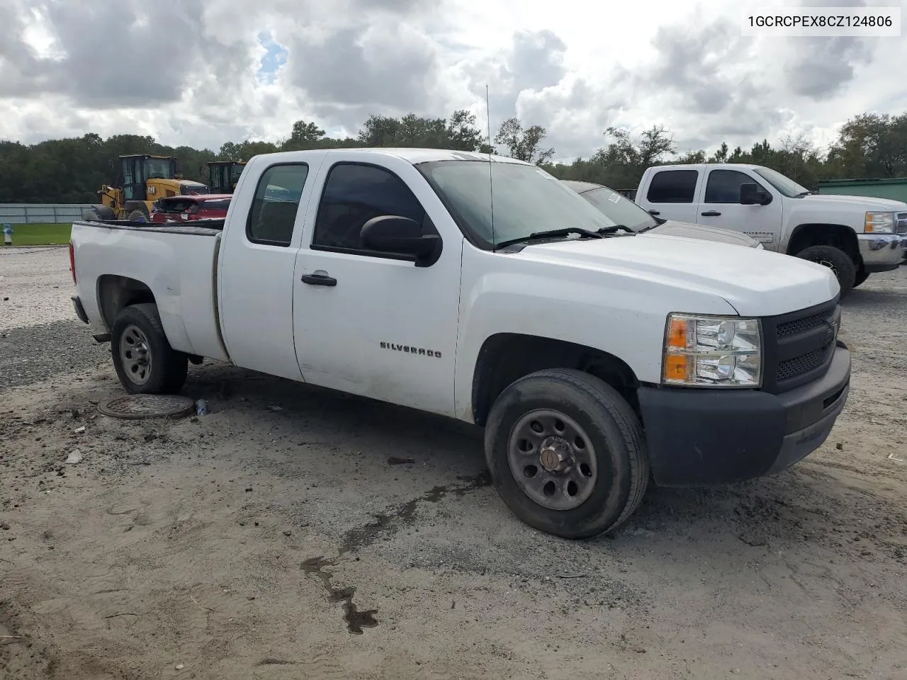 2012 Chevrolet Silverado C1500 VIN: 1GCRCPEX8CZ124806 Lot: 74456974