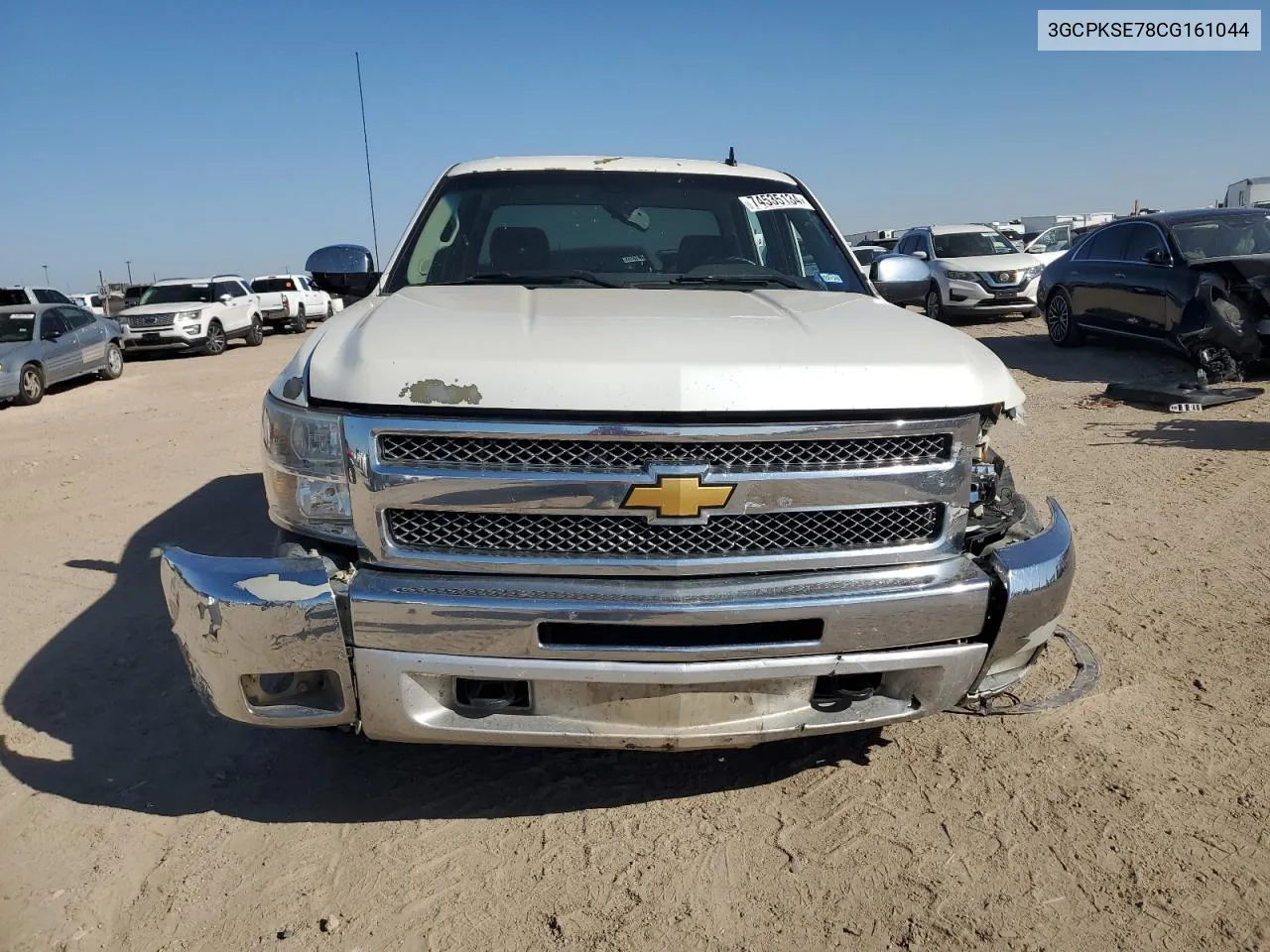 2012 Chevrolet Silverado K1500 Lt VIN: 3GCPKSE78CG161044 Lot: 74535134