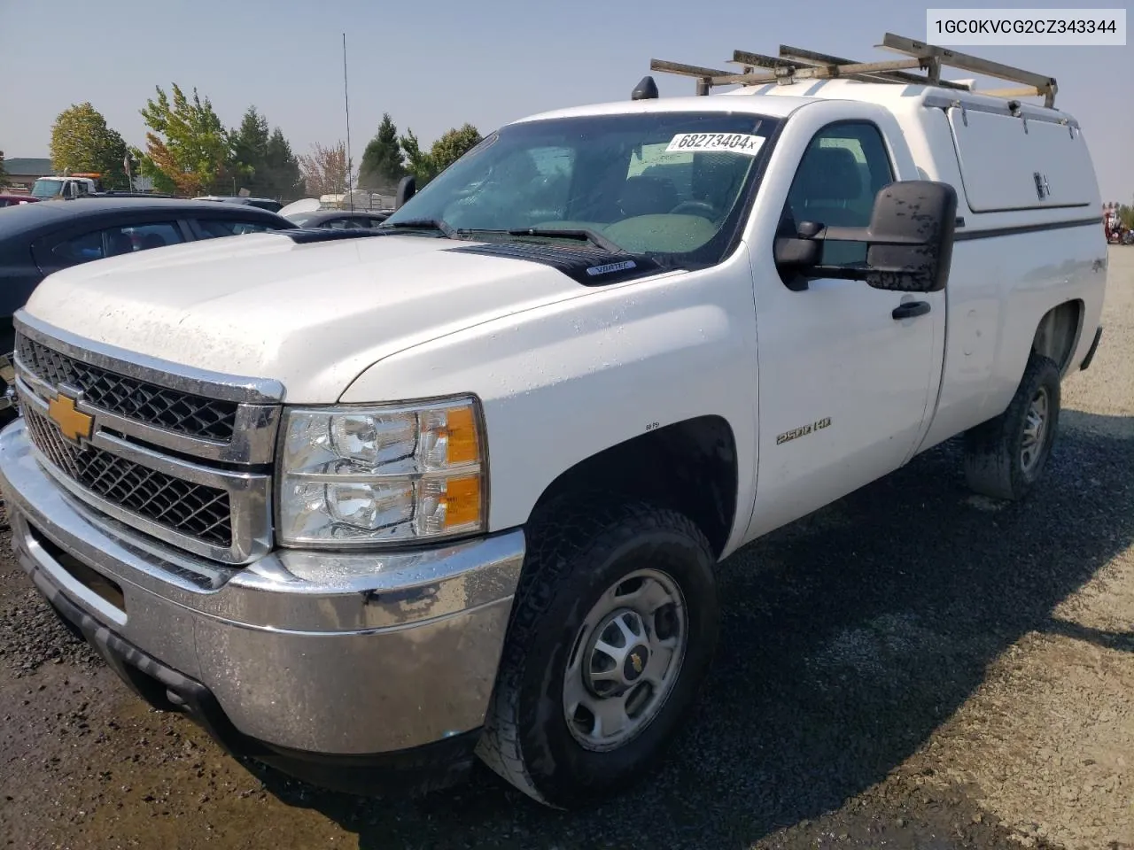 2012 Chevrolet Silverado K2500 Heavy Duty VIN: 1GC0KVCG2CZ343344 Lot: 74756844