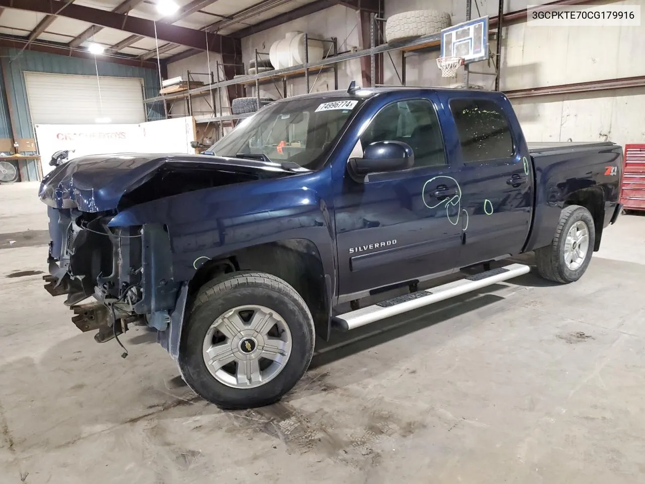 2012 Chevrolet Silverado K1500 Ltz VIN: 3GCPKTE70CG179916 Lot: 74996774