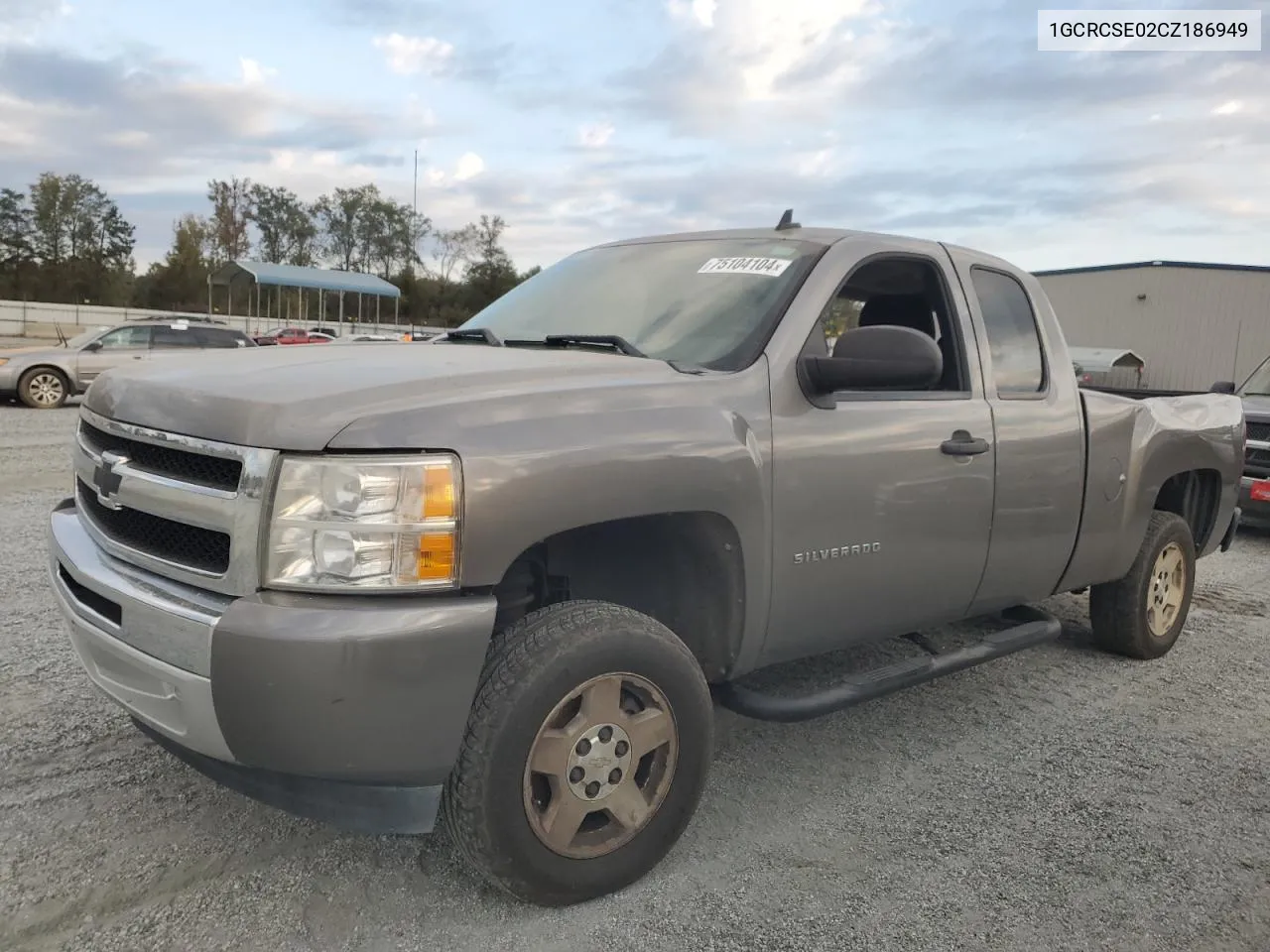 2012 Chevrolet Silverado C1500 Lt VIN: 1GCRCSE02CZ186949 Lot: 75104104