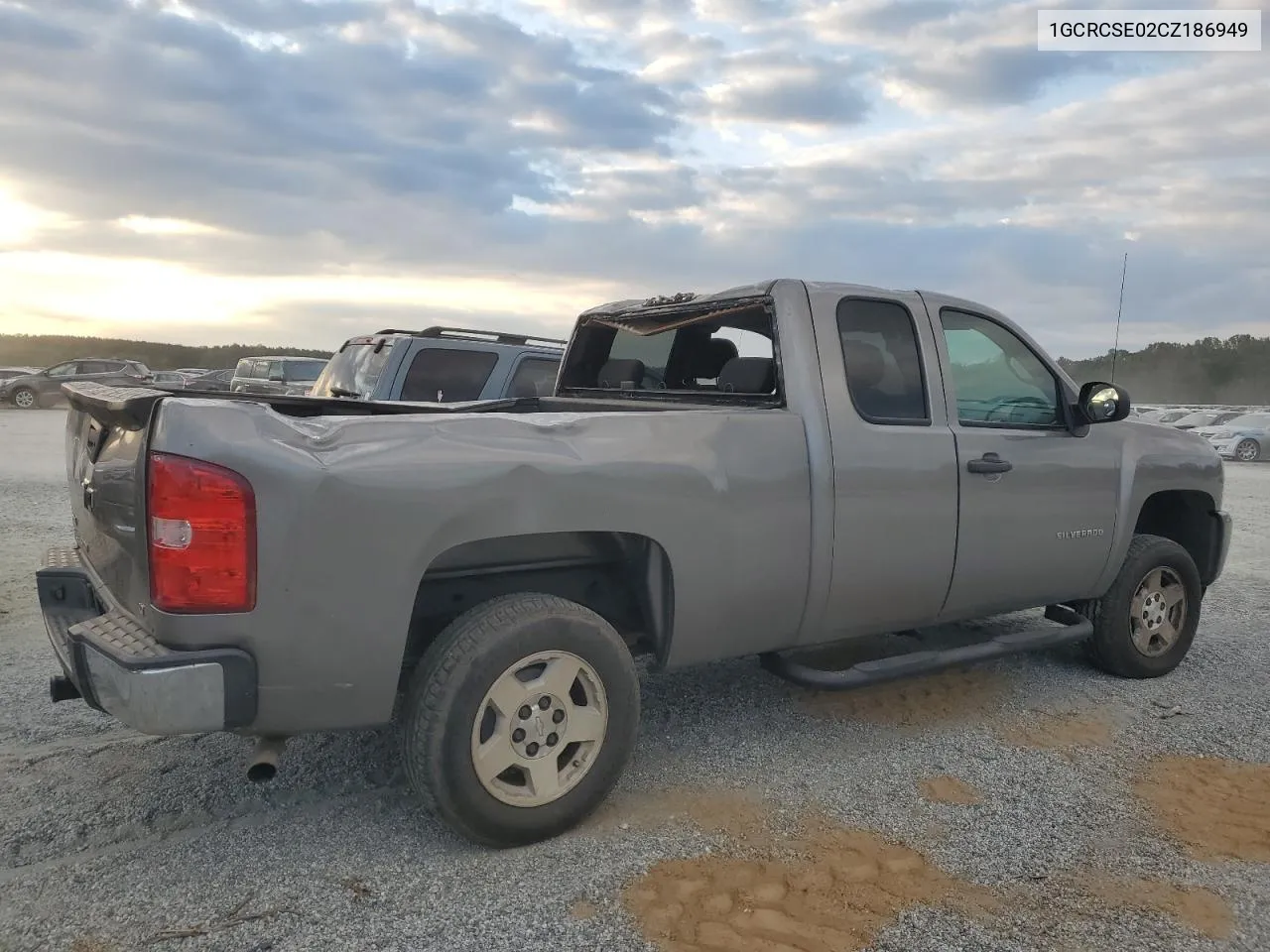 2012 Chevrolet Silverado C1500 Lt VIN: 1GCRCSE02CZ186949 Lot: 75104104