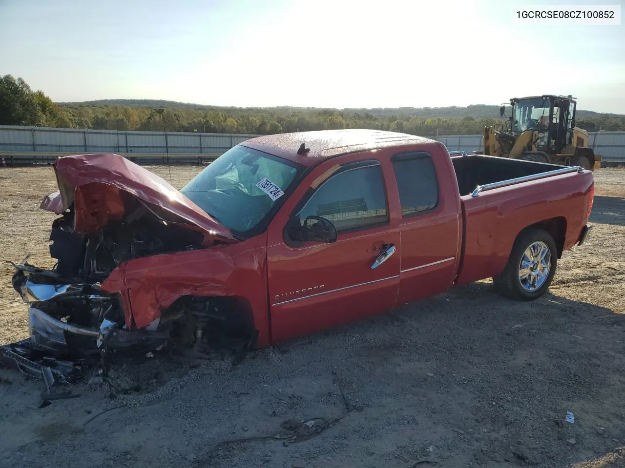 2012 Chevrolet Silverado C1500 Lt VIN: 1GCRCSE08CZ100852 Lot: 75511724