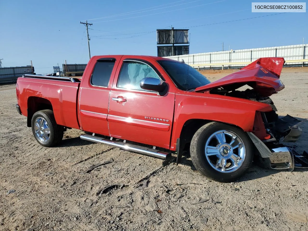 2012 Chevrolet Silverado C1500 Lt VIN: 1GCRCSE08CZ100852 Lot: 75511724