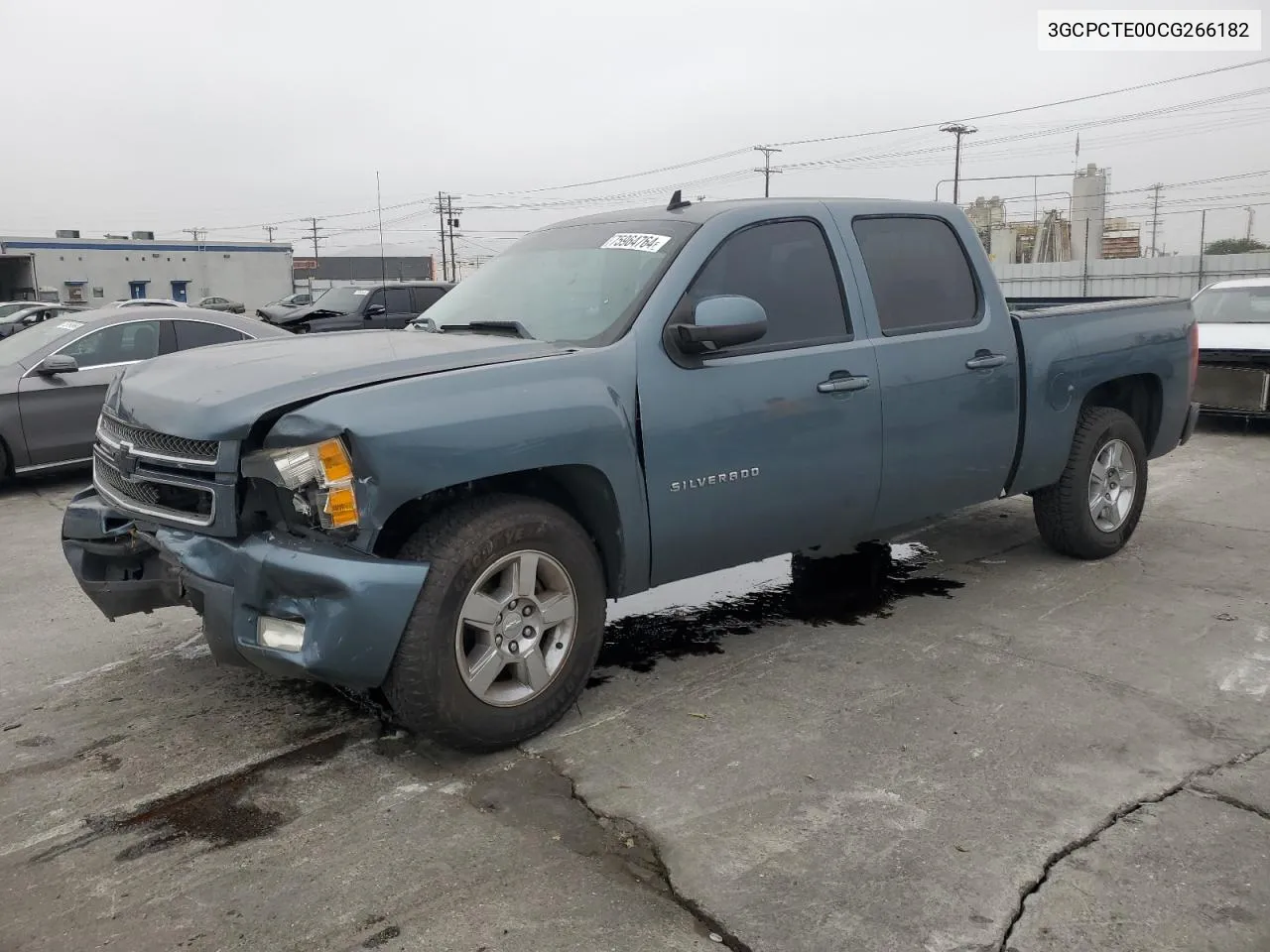 2012 Chevrolet Silverado C1500 Ltz VIN: 3GCPCTE00CG266182 Lot: 75964764