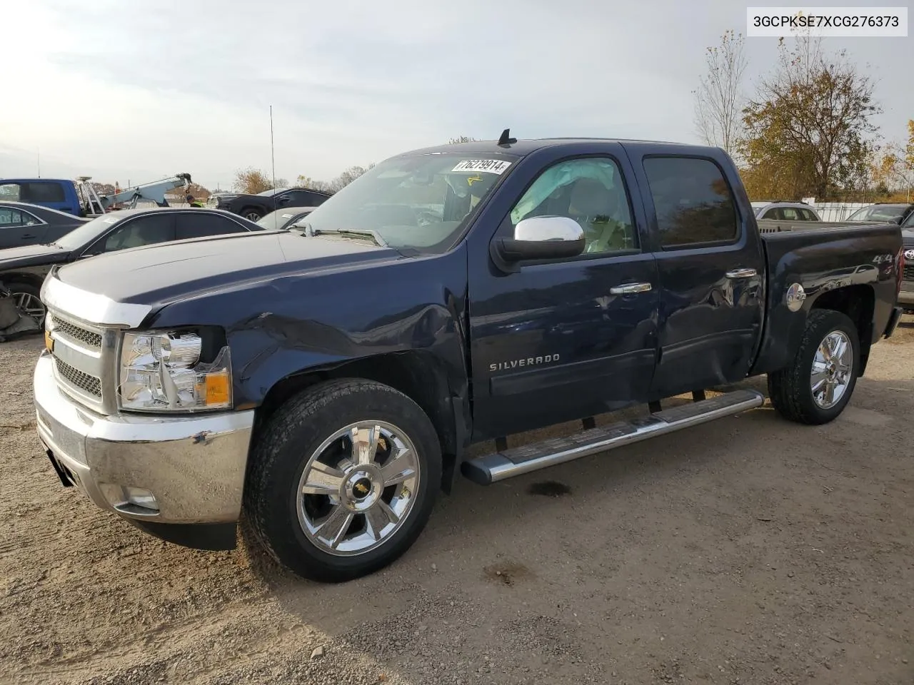 2012 Chevrolet Silverado K1500 Lt VIN: 3GCPKSE7XCG276373 Lot: 76279914