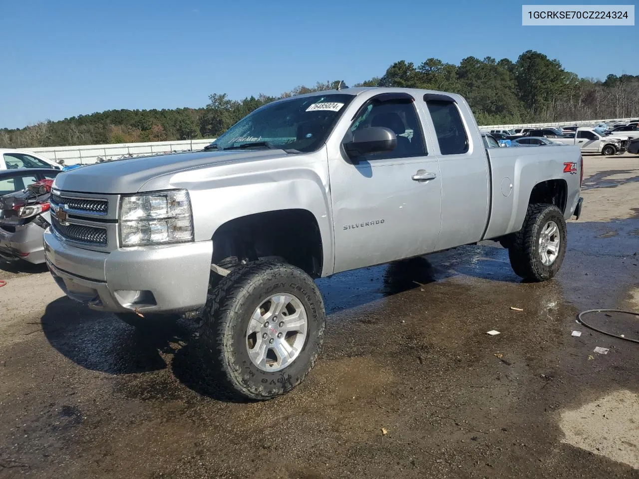 2012 Chevrolet Silverado K1500 Lt VIN: 1GCRKSE70CZ224324 Lot: 76485024