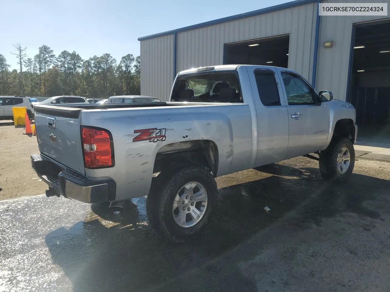 2012 Chevrolet Silverado K1500 Lt VIN: 1GCRKSE70CZ224324 Lot: 76485024