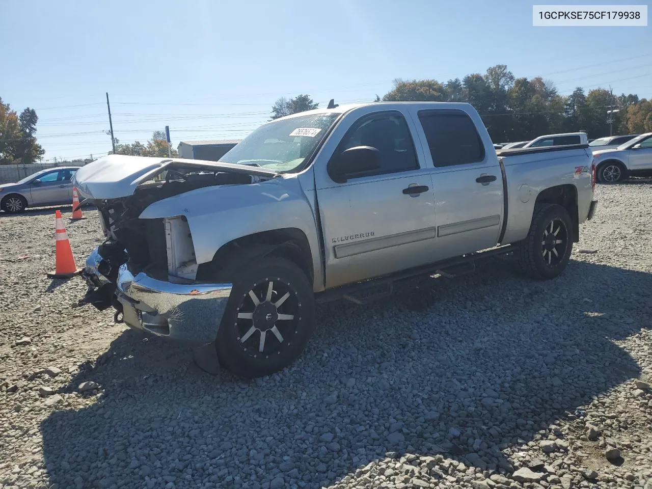 2012 Chevrolet Silverado K1500 Lt VIN: 1GCPKSE75CF179938 Lot: 76576574