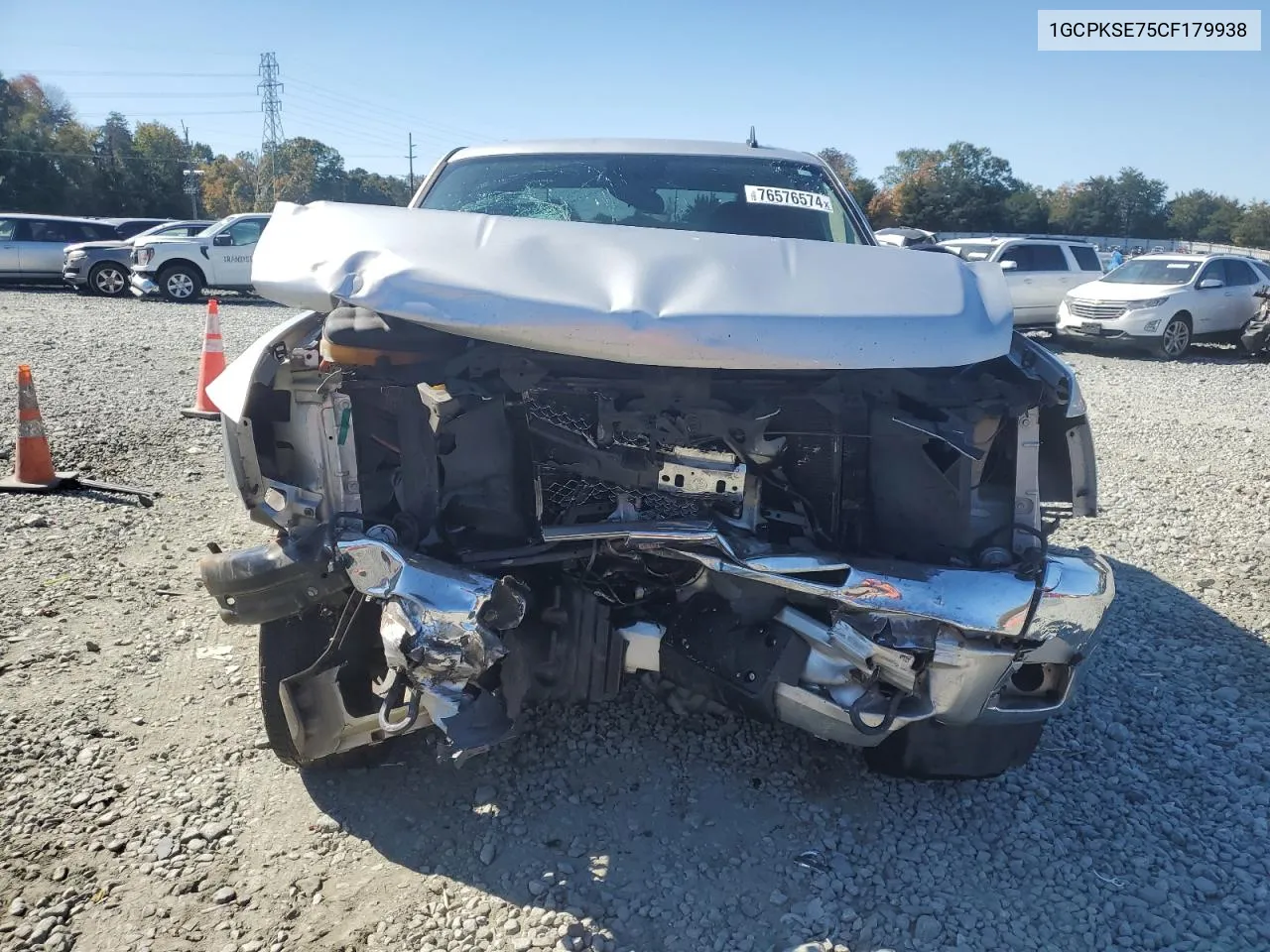 2012 Chevrolet Silverado K1500 Lt VIN: 1GCPKSE75CF179938 Lot: 76576574