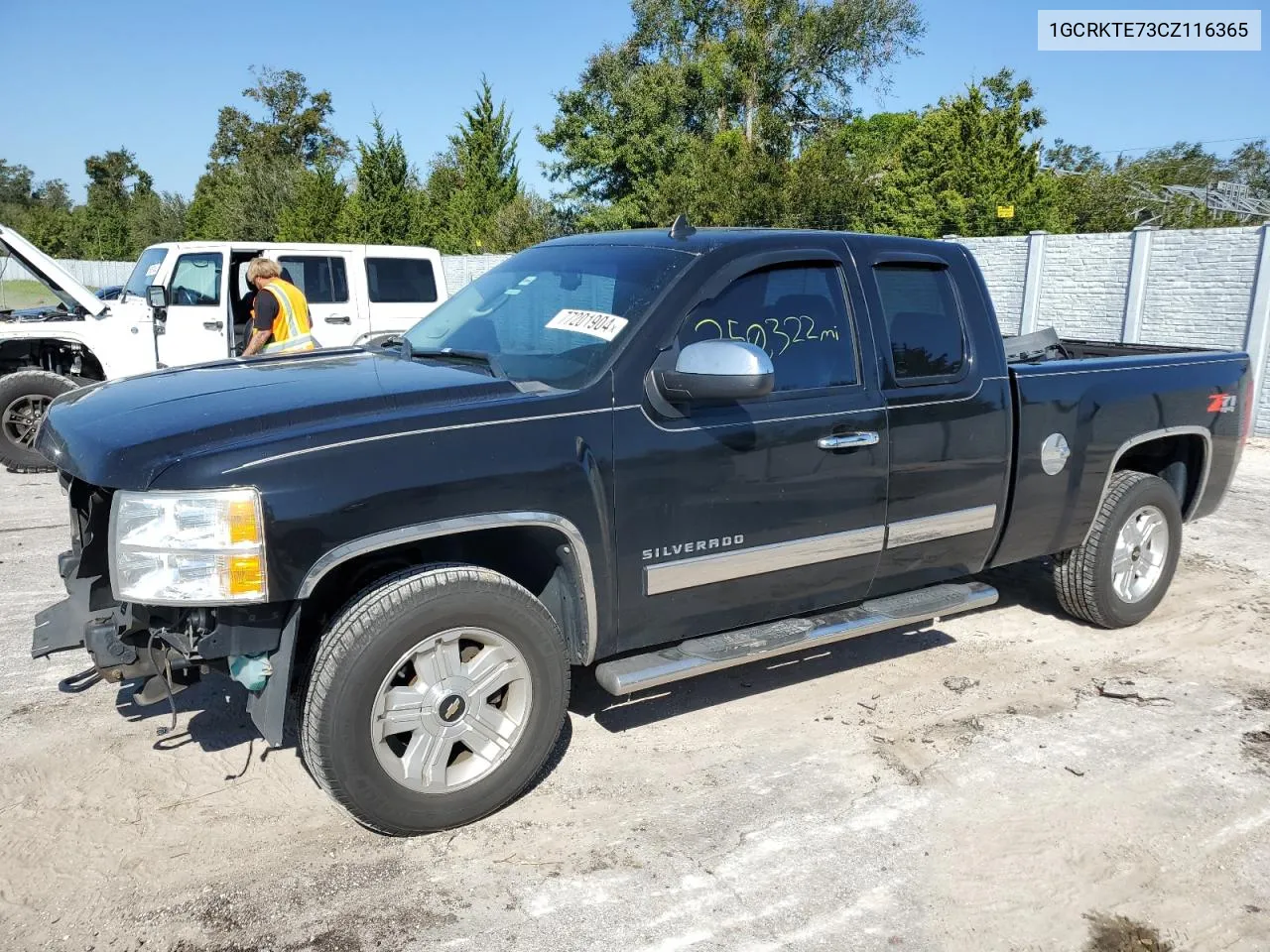 2012 Chevrolet Silverado K1500 Ltz VIN: 1GCRKTE73CZ116365 Lot: 77201904