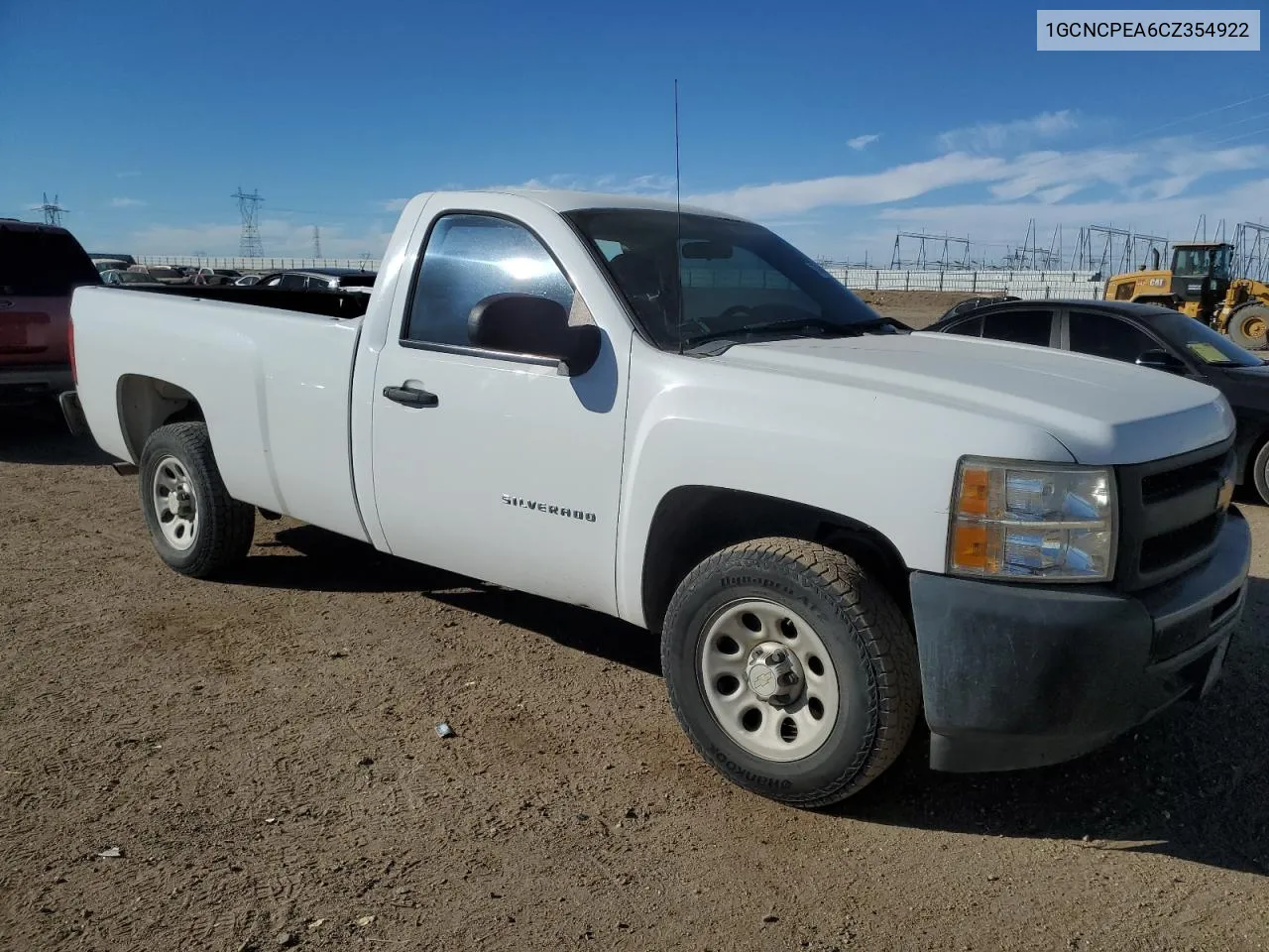 2012 Chevrolet Silverado C1500 VIN: 1GCNCPEA6CZ354922 Lot: 77493944