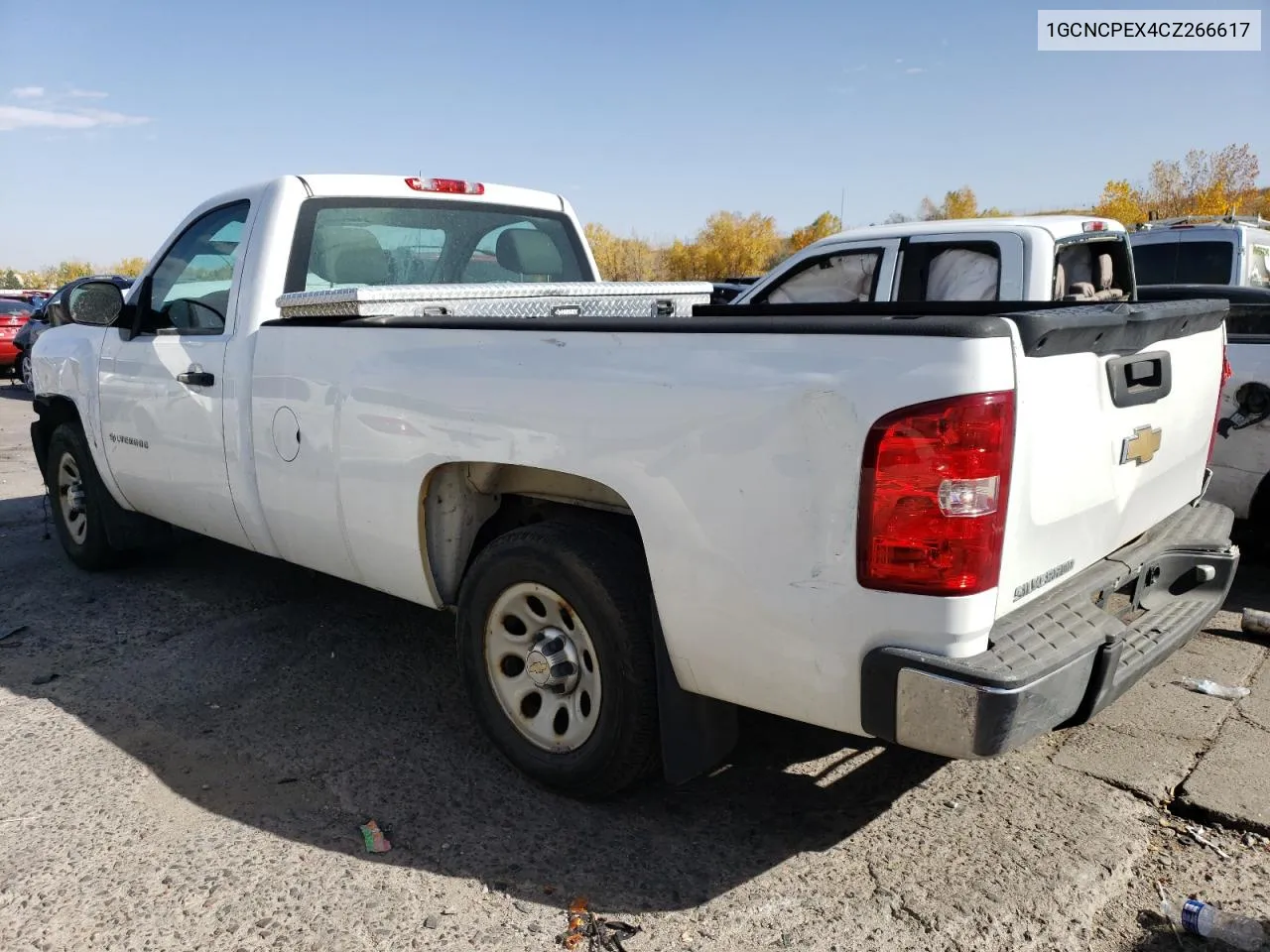 2012 Chevrolet Silverado C1500 VIN: 1GCNCPEX4CZ266617 Lot: 77569514